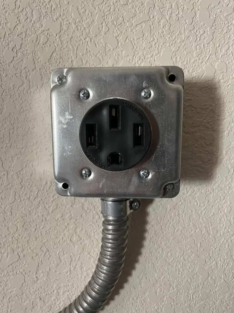 NEMA 14-50 outlet installed for Smart Home Electrical in Samsula-Spruce Creek